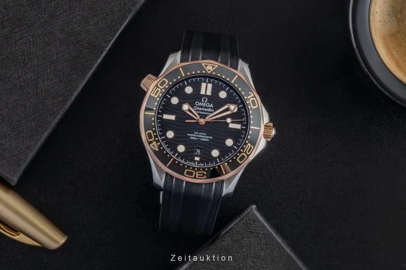Omega Seamaster steel / gold automatic men's watch 210.22.42.20.01.002 LP: 9100EUR [2507199]