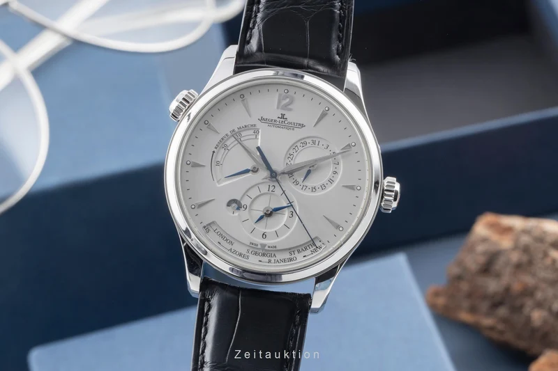 Jaeger LeCoultre Master Geographic steel automatic men's watch Q1428421 , 176.8.29.S [2506507]