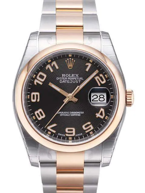 Rolex Datejust 36 116201 Schwarz Arabisch