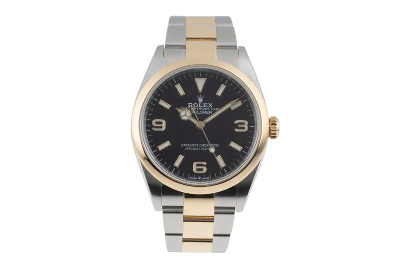 Rolex Explorer steel / gold automatic men's watch 124273 [2600007]