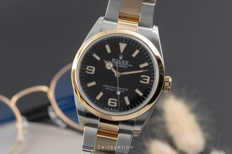 Rolex Explorer steel / gold automatic men's watch 124273 [2600007]