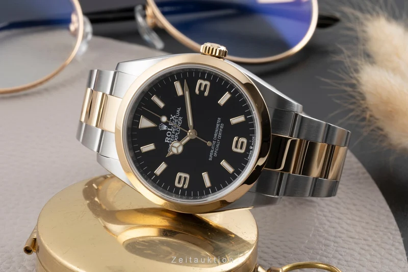 Rolex Explorer steel / gold automatic men's watch 124273 [2600007]