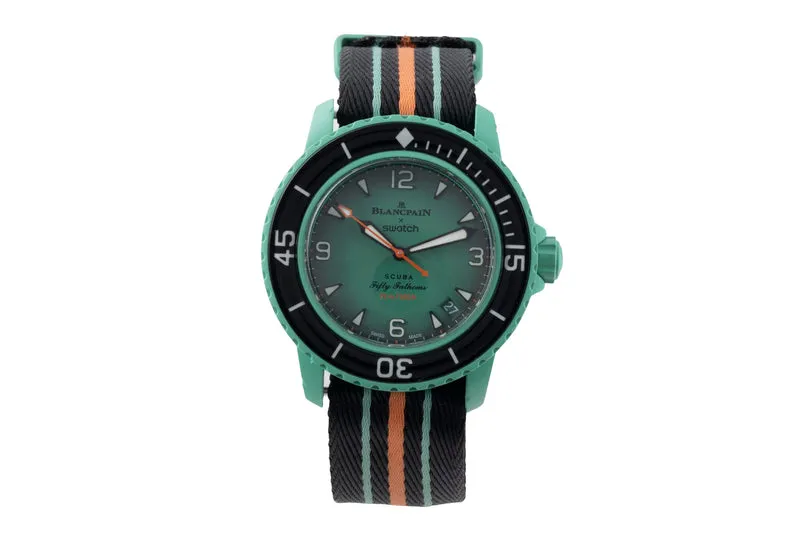 Blancpain Swatch Scuba Fifty Fathoms plastic automatic men's watch SO35I100 [2507457]