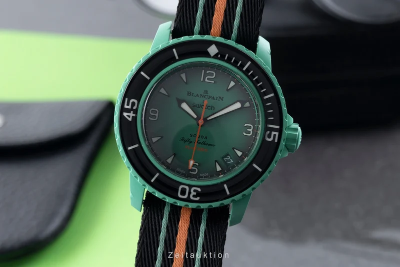 Blancpain Swatch Scuba Fifty Fathoms plastic automatic men's watch SO35I100 [2507457]