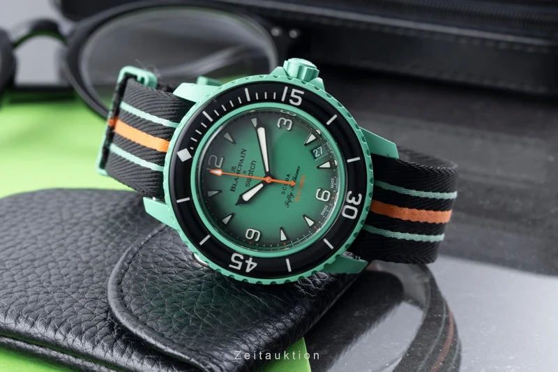 Blancpain Swatch Scuba Fifty Fathoms plastic automatic men's watch SO35I100 [2507457]