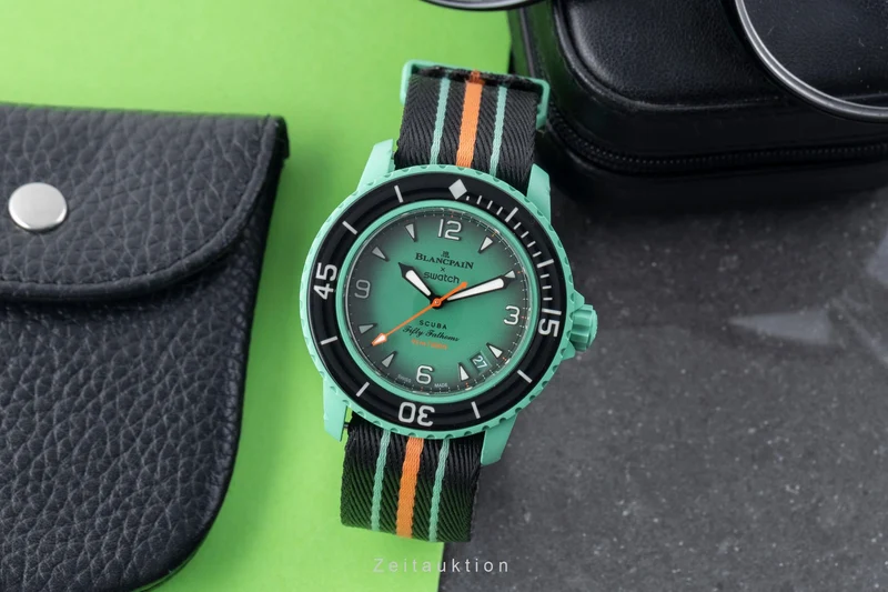 Blancpain Swatch Scuba Fifty Fathoms plastic automatic men's watch SO35I100 [2507457]