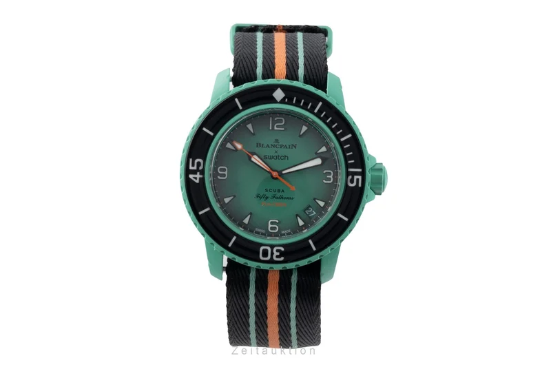 Blancpain Swatch Scuba Fifty Fathoms plastic automatic men's watch SO35I100 [2507457]