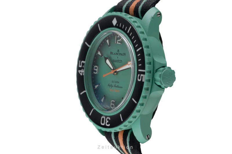 Blancpain Swatch Scuba Fifty Fathoms plastic automatic men's watch SO35I100 [2507457]