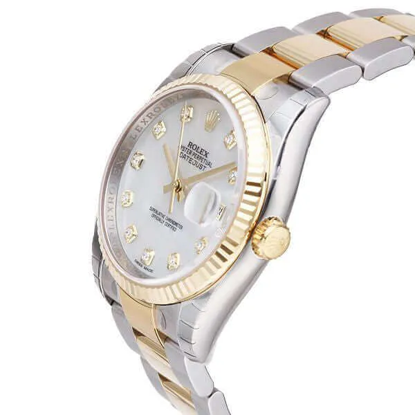 Rolex Datejust 36 116233 Perlmutt Diamant