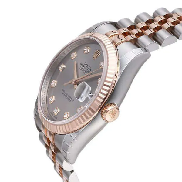 Rolex Datejust 36 116231 Stahlfarben Diamant Jubile-Band
