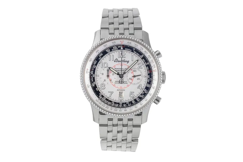 Breitling Montbrillant chronograph steel automatic men's watch A35330 [2507241]