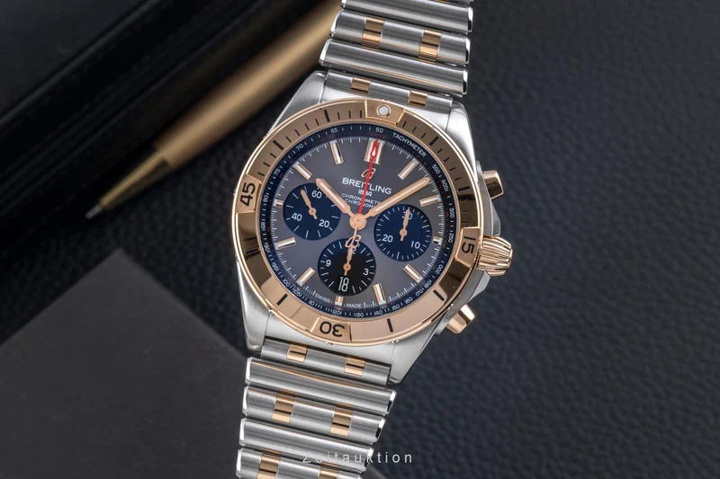 Breitling Chronomat chronograph steel / gold automatic men's watch UB0134101B1U1 LP: 13400EUR [2507423]
