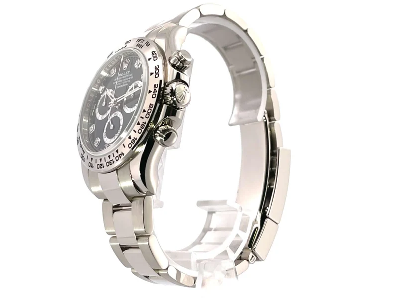 Rolex Cosmograph Daytona 116509 Weißgold Schwarz Diamant