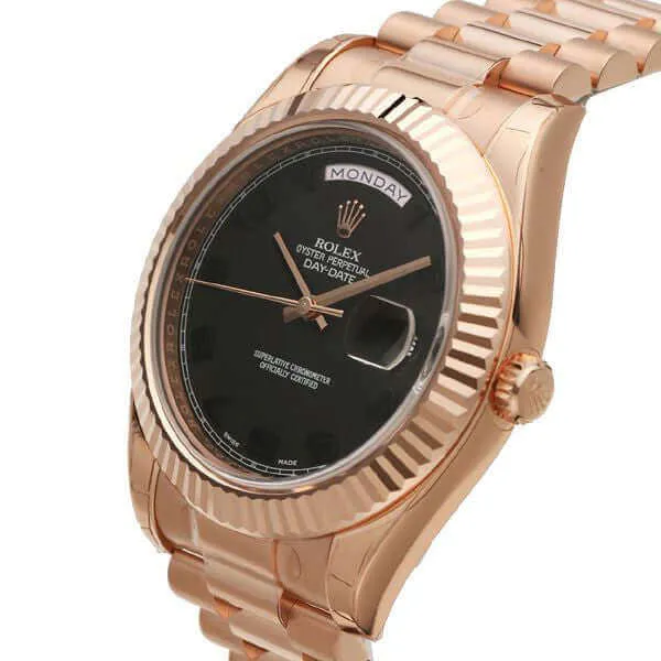 Rolex Day-Date II 218235 Rosegold Grau Arabisch