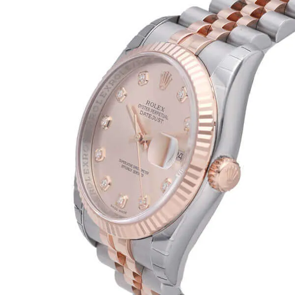 Rolex Datejust 36 116231 Pink Diamant Jubile-Band