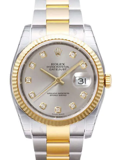 Rolex Datejust 36 116233 Stahlfarben Diamant