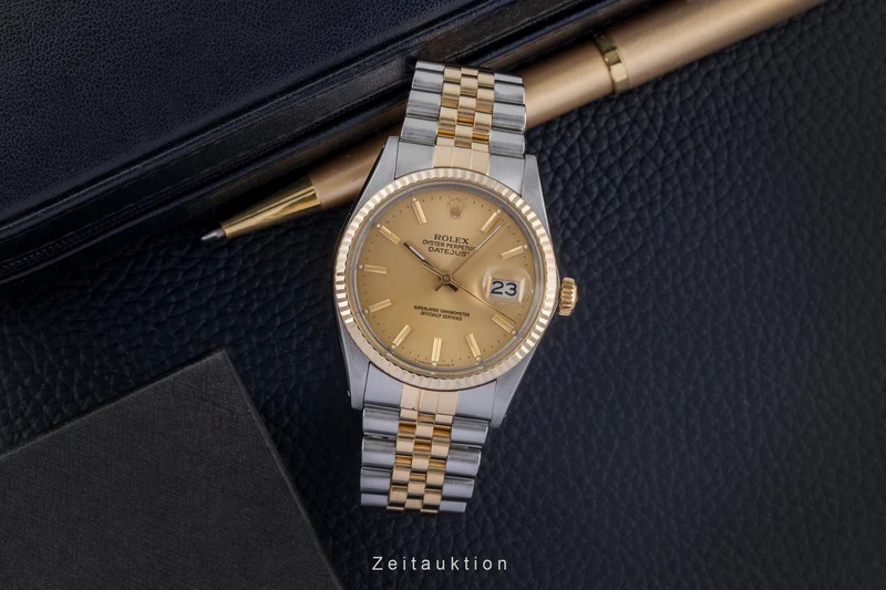 Rolex Datejust steel / gold automatic men's watch 16013 [2507224]