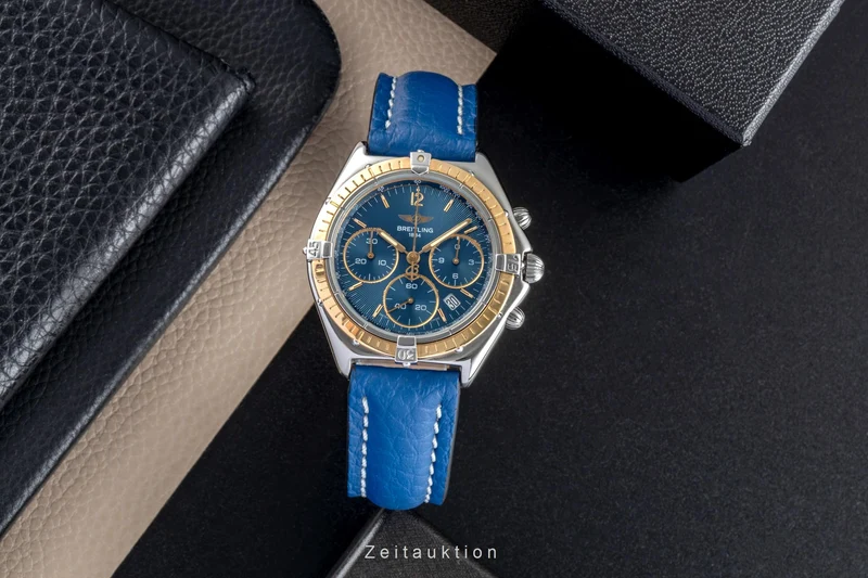 Breitling Windrider chronograph steel / gold quartz unisex D55046 [2507318]