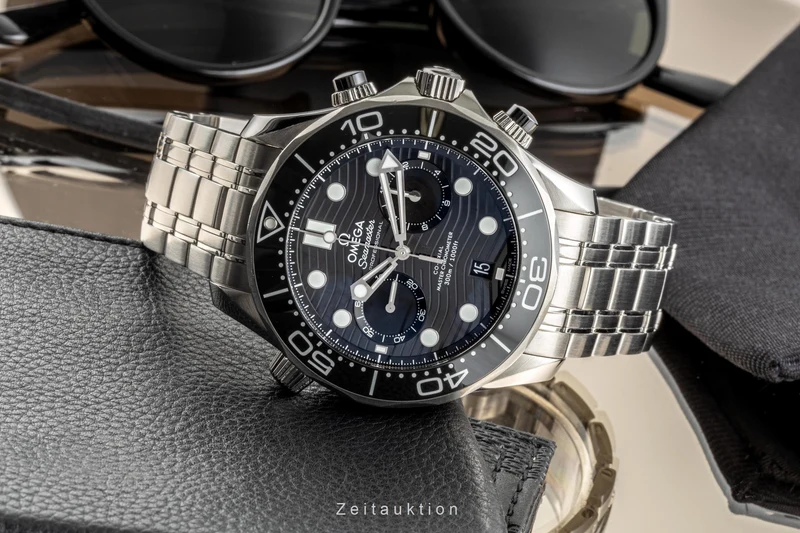 Omega Seamaster chronograph steel automatic men's watch 210.32.44.51.01.001 LP: 8700EUR [2303086]