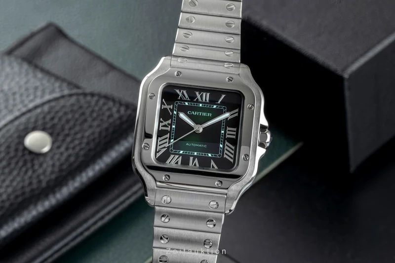 Cartier Santos steel automatic men's watch WSSA0061 LP: 8850EUR [2507164]