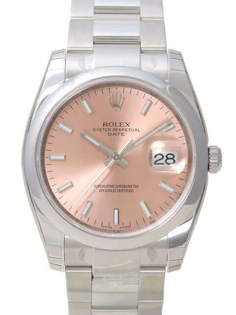 Rolex Oyster Perpetual Date 34 115200 Pink Index