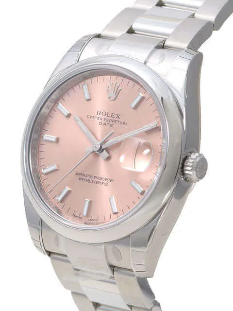 Rolex Oyster Perpetual Date 34 115200 Pink Index