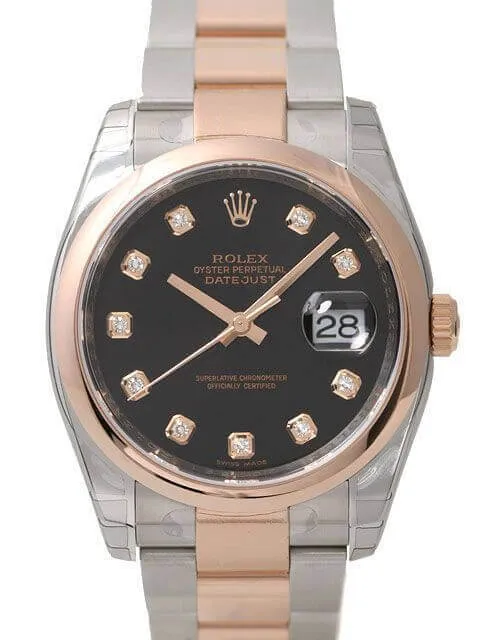 Rolex Datejust 36 116201 Schwarz Diamant