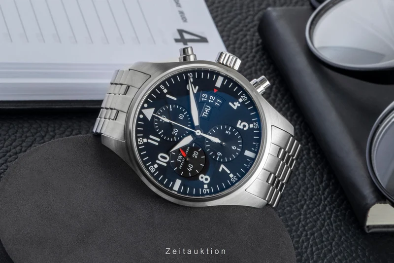 IWC Fliegerchronograph chronograph steel automatic men's watch IW377701 [2507056]