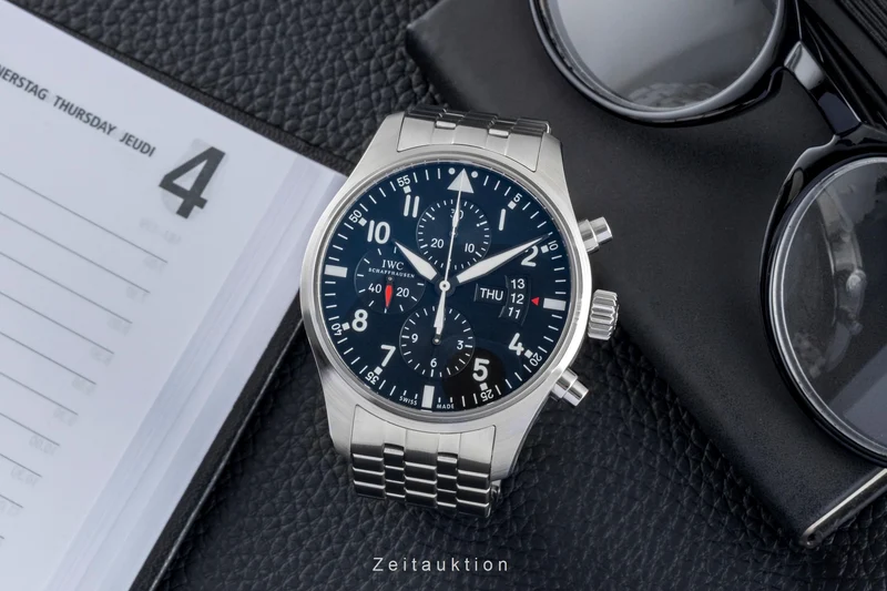 IWC Fliegerchronograph chronograph steel automatic men's watch IW377701 [2507056]