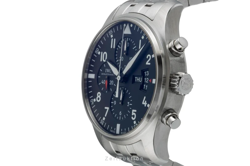 IWC Fliegerchronograph chronograph steel automatic men's watch IW377701 [2507056]