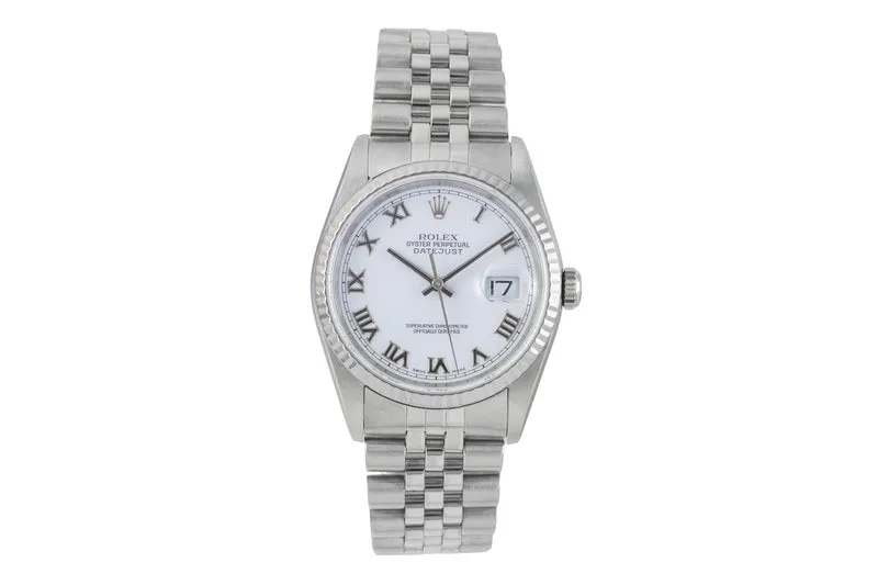Rolex Datejust steel / white gold automatic men's watch 16234 [2507467]