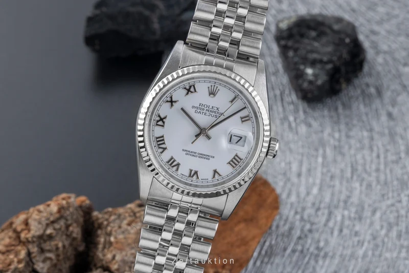Rolex Datejust steel / white gold automatic men's watch 16234 [2507467]