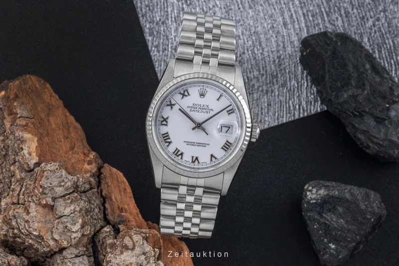 Rolex Datejust steel / white gold automatic men's watch 16234 [2507467]