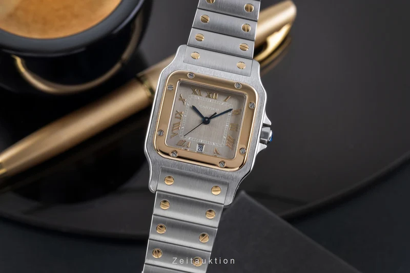 Cartier Santos steel / gold quartz unisex 1566 [2507215]