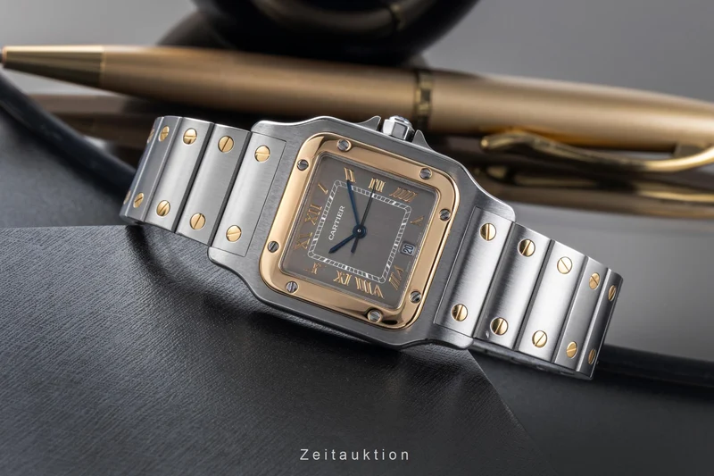 Cartier Santos steel / gold quartz unisex 1566 [2507215]