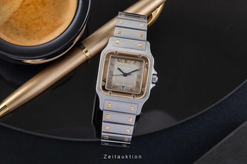 Cartier Santos steel / gold quartz unisex 1566 [2507215]
