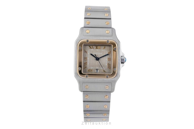 Cartier Santos steel / gold quartz unisex 1566 [2507215]