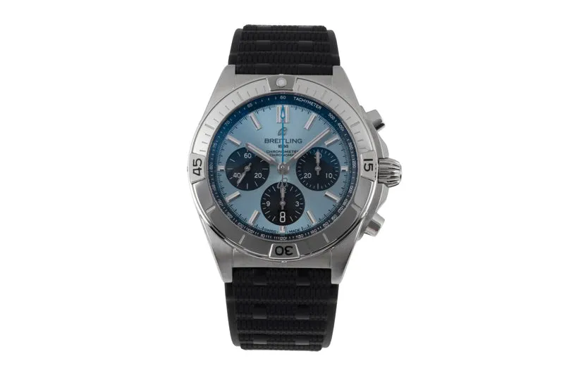 Breitling Chronomat chronograph steel / platinium automatic men's watch PB0134101C1S1 LP: 10600EUR [2505525]