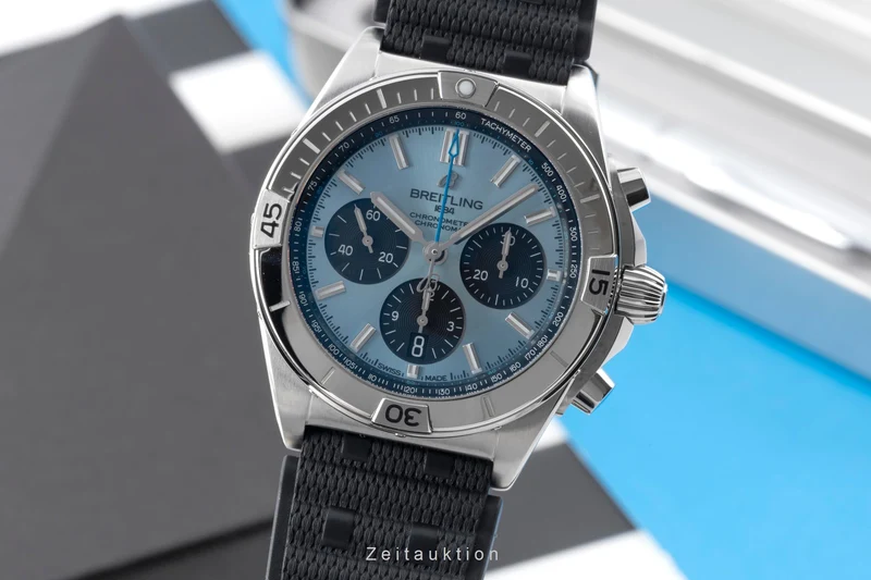 Breitling Chronomat chronograph steel / platinium automatic men's watch PB0134101C1S1 LP: 10600EUR [2505525]