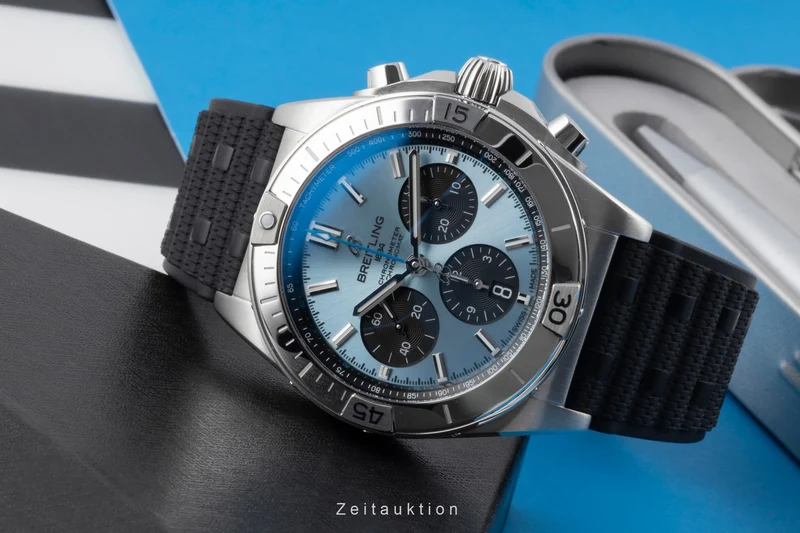 Breitling Chronomat chronograph steel / platinium automatic men's watch PB0134101C1S1 LP: 10600EUR [2505525]