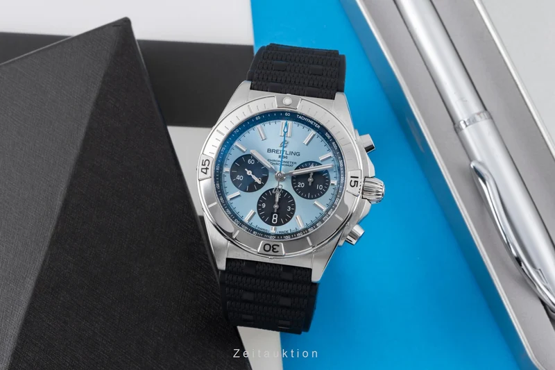 Breitling Chronomat chronograph steel / platinium automatic men's watch PB0134101C1S1 LP: 10600EUR [2505525]
