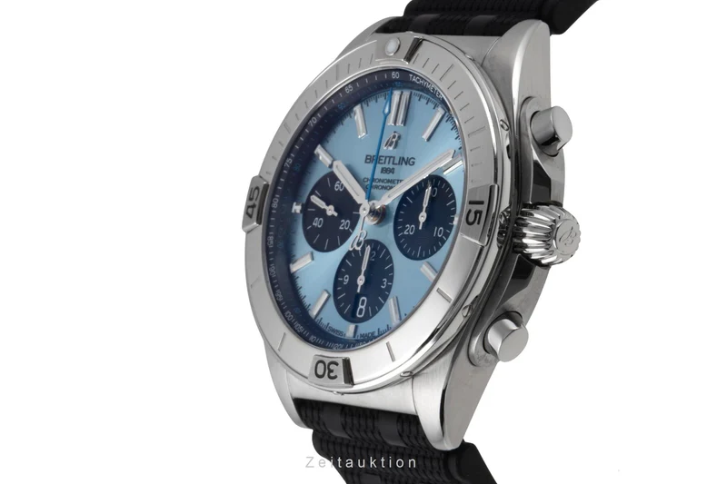 Breitling Chronomat chronograph steel / platinium automatic men's watch PB0134101C1S1 LP: 10600EUR [2505525]