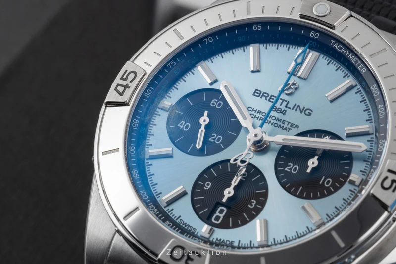 Breitling Chronomat chronograph steel / platinium automatic men's watch PB0134101C1S1 LP: 10600EUR [2505525]