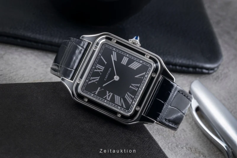 Cartier Santos Dumont steel manual winding men's watch WSSA0046 [2506349]