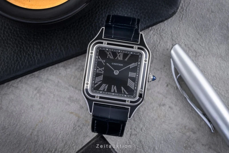 Cartier Santos Dumont steel manual winding men's watch WSSA0046 [2506349]