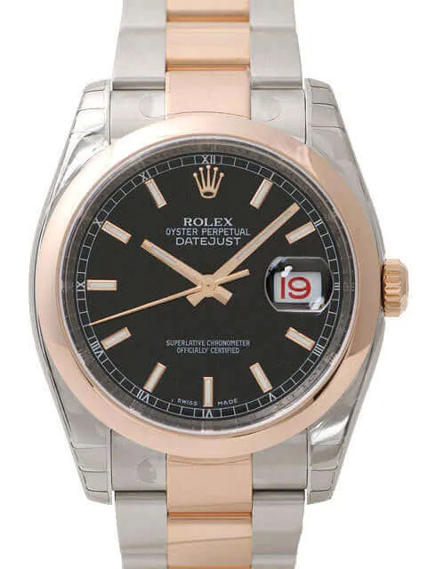 Rolex Datejust 36 116201 Schwarz Index