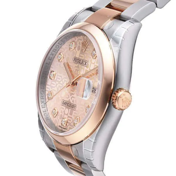 Rolex Datejust 36 116201 Pink Jubile Diamant