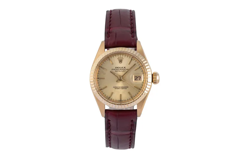 Rolex Datejust 18 ct gold automatic women's watch 6917 Vintage [2506971]