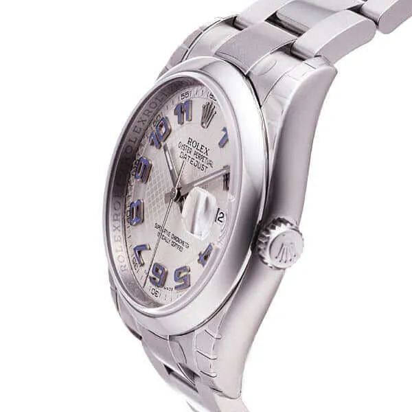 Rolex Oyster Datejust 36 116200 Silber Arabisch