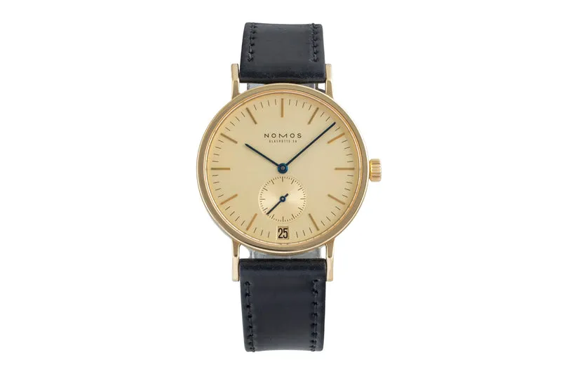 Nomos Tangente 18 ct gold manual winding men's watch Tangente Gold Index Datum [2505847]